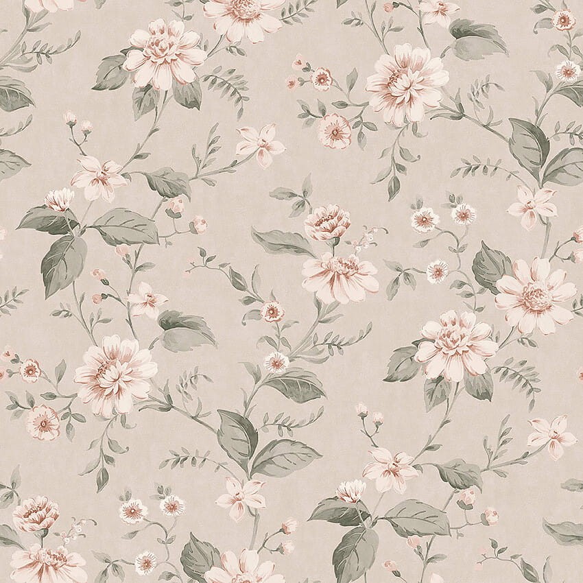 Boras Tapeter 3572 Cottage Garden Laura’s Cottage Pink - tapeta w kwiaty