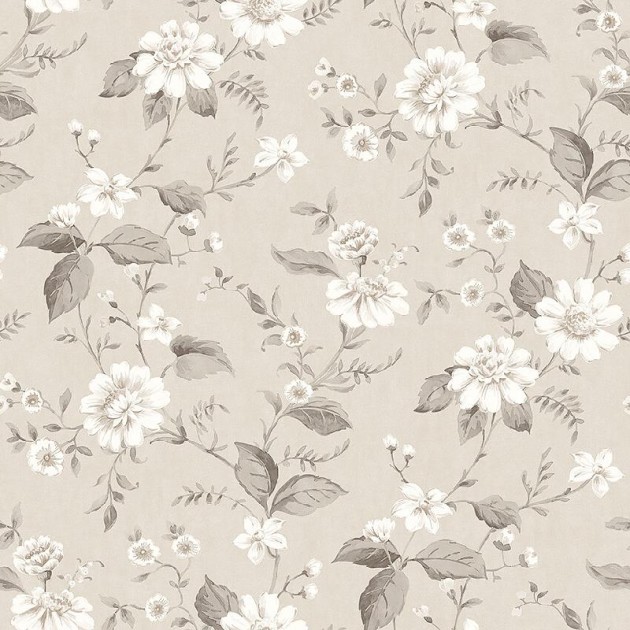 Boras Tapeter 3575 Cottage Garden Laura’s Cottage Beige - tapeta w kwiaty