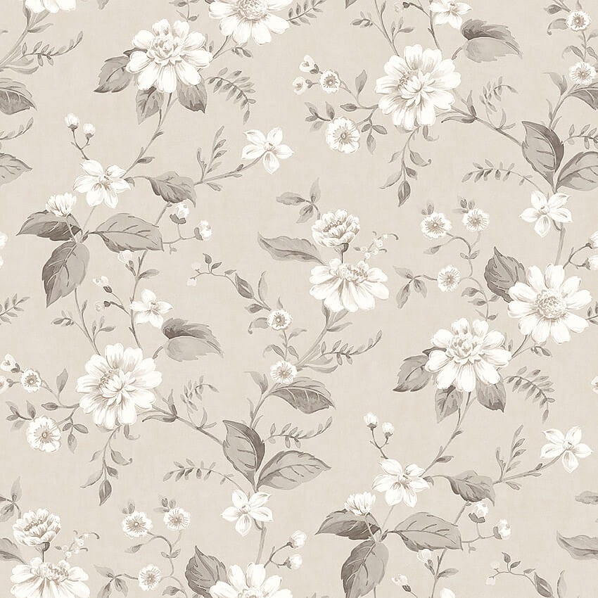 Boras Tapeter 3575 Cottage Garden Laura’s Cottage Beige - tapeta w kwiaty