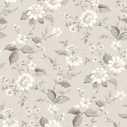 Boras Tapeter 3575 Cottage Garden Laura’s Cottage Beige - tapeta w kwiaty