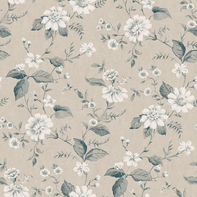 Boras Tapeter 3576 Cottage Garden Laura’s Cottage Beige - tapeta w kwiaty
