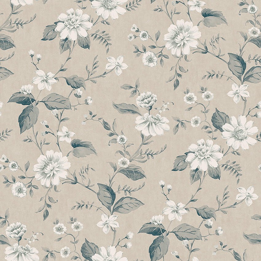 Boras Tapeter 3576 Cottage Garden Laura’s Cottage Beige - tapeta w kwiaty