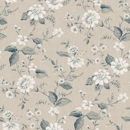 Boras Tapeter 3576 Cottage Garden Laura’s Cottage Beige - tapeta w kwiaty