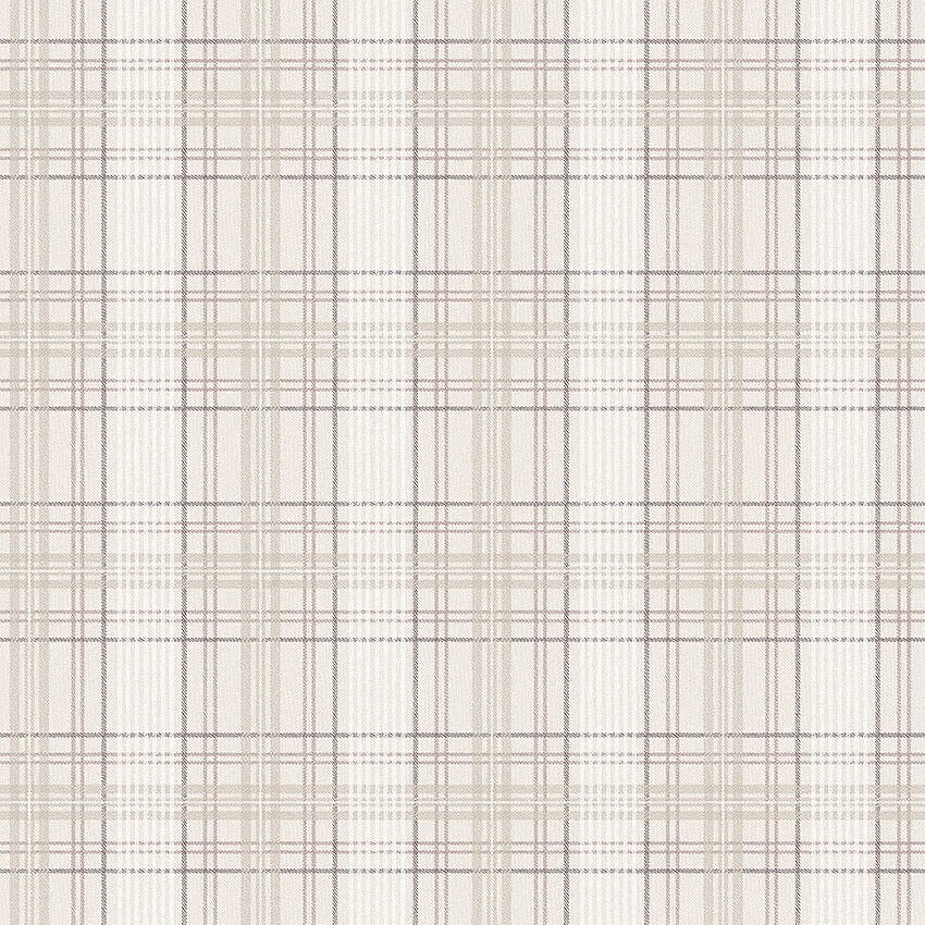 Boras Tapeter 3578 Cottage Garden Tailor’s Tweed Beige - tapeta w szkocką kratkę