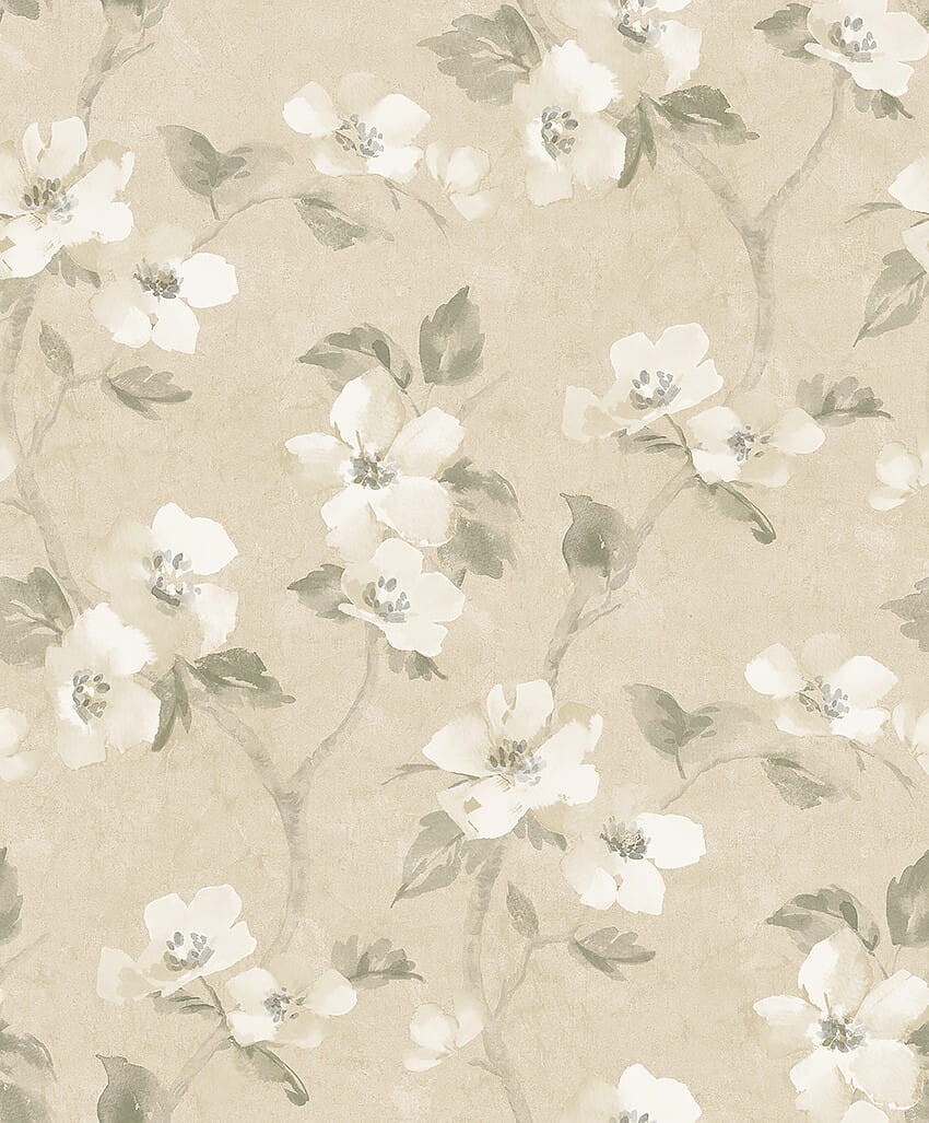 Boras Tapeter 3584 Cottage Garden Helen’s Flower Yellow - tapeta w kwiaty