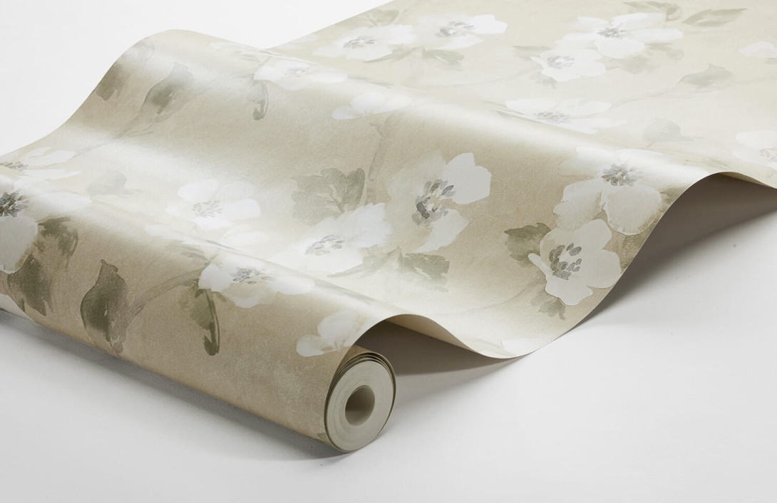 Boras Tapeter 3584 Cottage Garden Helen’s Flower Yellow - tapeta w kwiaty