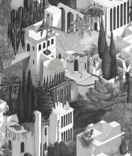 Tapeta Rebel Walls Oddity Toledo, Graphite R17514