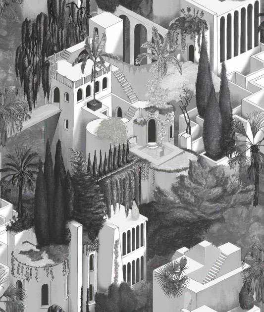 Tapeta Rebel Walls Oddity Toledo, Graphite R17514