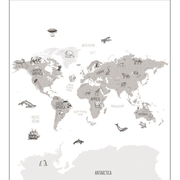 Tapeta Caselio Our planet OUP 10203 99 18 World Map