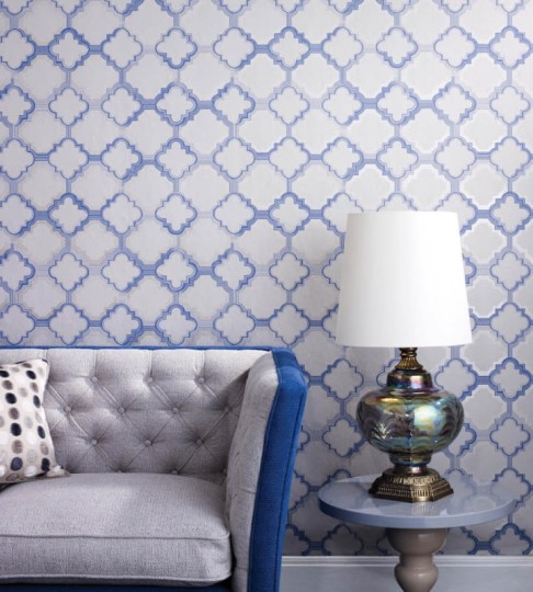 Tapeta Osborne And Little - Verdanta Wallpapers - Quatrefoil - W6599 - 01 - 01