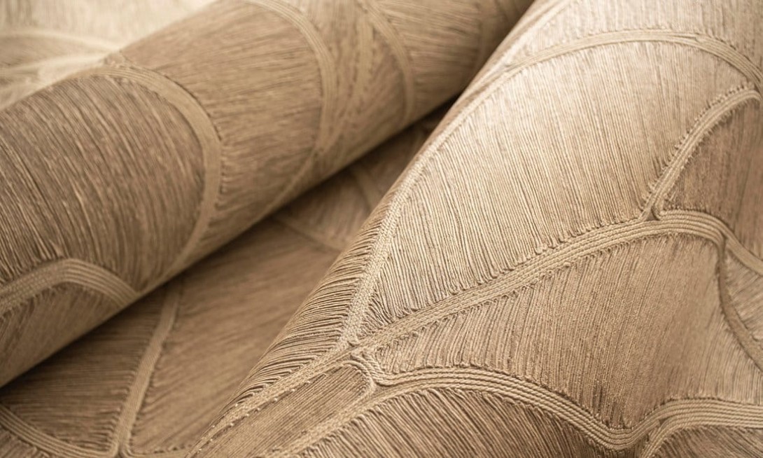 Arte 64510 Manila Spiral Linen - tapeta w spiralny wzór z efektem wyszywania