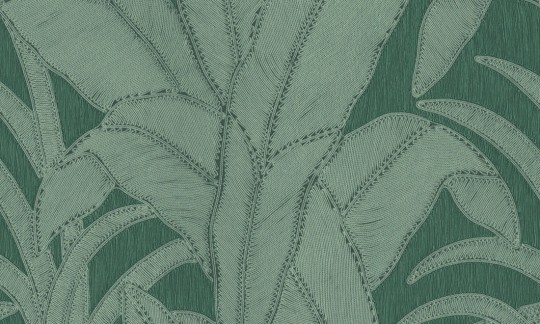Arte 64504 Manila Botanic Pine - tapeta w bananowca z efektem wyszywania