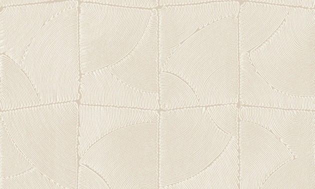 Arte 64531 Manila Atlas Soft Beige - tapeta geometryczna z efektem wyszywania
