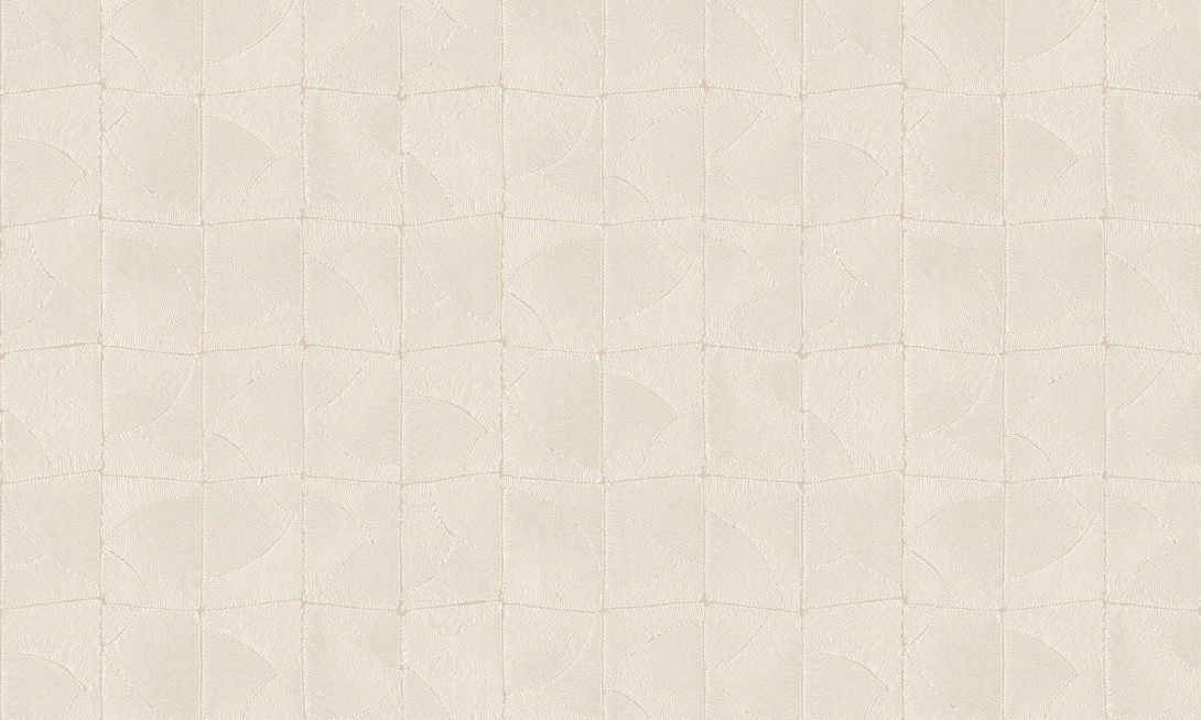 Arte 64531 Manila Atlas Soft Beige - tapeta geometryczna z efektem wyszywania