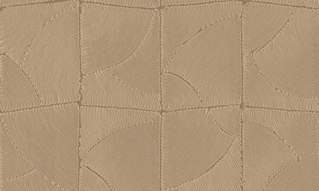Arte 64532 Manila Atlas Camel - tapeta geometryczna z efektem wyszywania