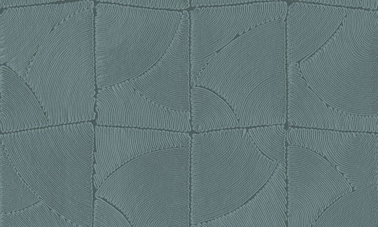 Arte 64530 Manila Atlas Petrol - tapeta geometryczna z efektem wyszywania