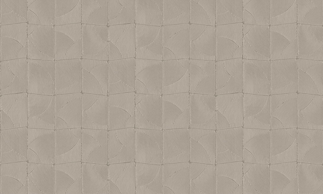Arte 64533 Manila Atlas Ash - tapeta geometryczna z efektem wyszywania