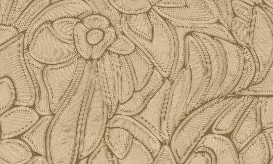 Arte 64543 Manila Flore Dunes - tapeta florystyczna z efektem wyszywania