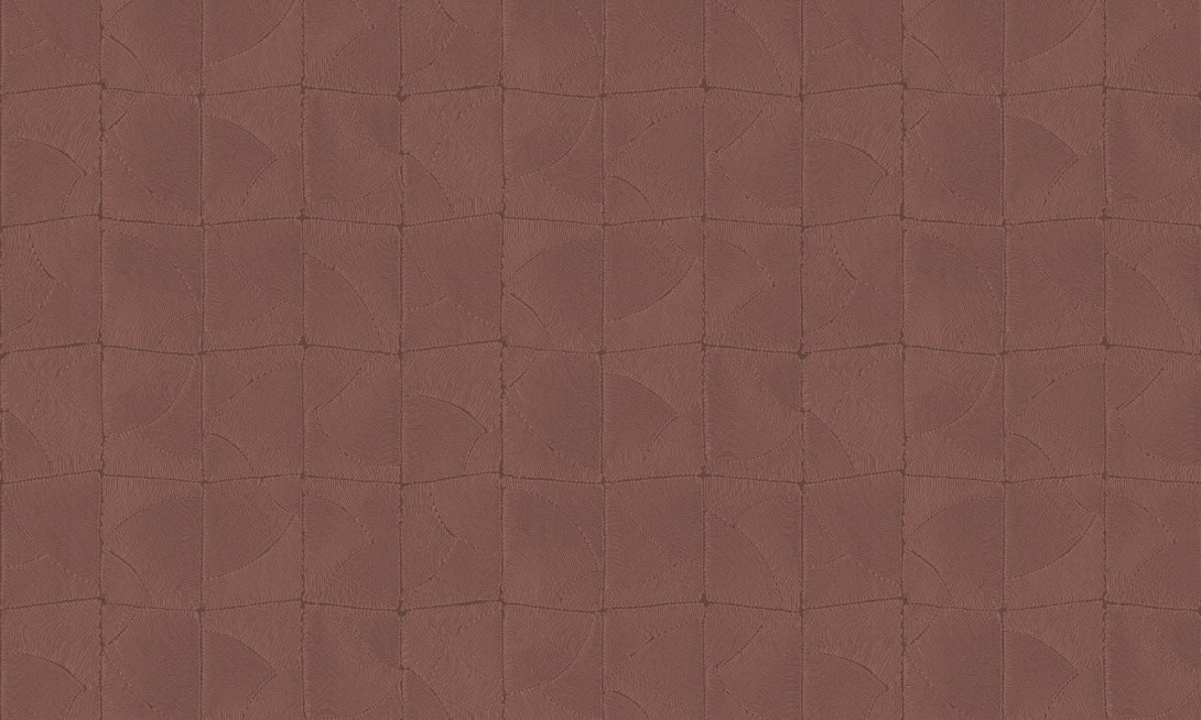 Arte 64535 Manila Atlas Brick - tapeta geometryczna z efektem wyszywania