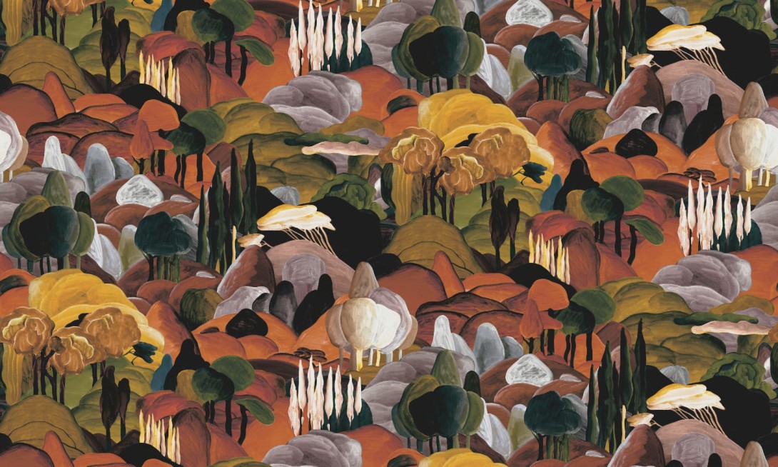 Tapeta Arte Decors & Panoramiques 97500 All'ombra dei cipressi
