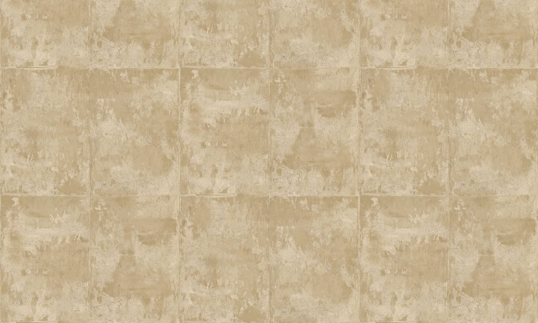 Arte 85506 Icons Platinum Light Gold - tapeta metaliczna z blokowym wzorem
