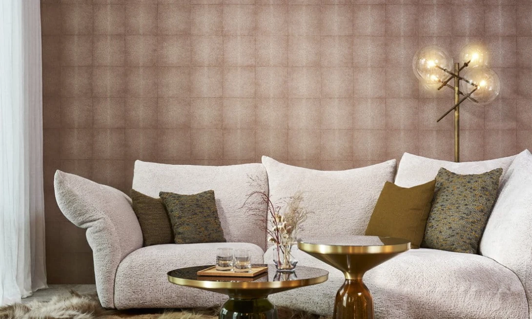 Arte 85524 Icons Shagreen Warm Grey - tapeta imitująca skórę shagreen