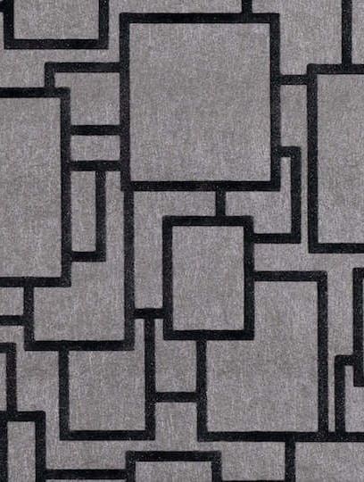 Tapeta Zinc 109-01 Halstion Flock Wallcovering gunmetal