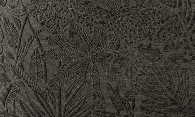 Arte 43002 Yala Palma Ebony - tapeta tekstylna 3D w pantery i liście