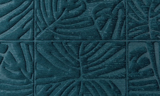 Arte 43022 Yala Monstera Petrol - tapeta tekstylna 3D w liście monstery