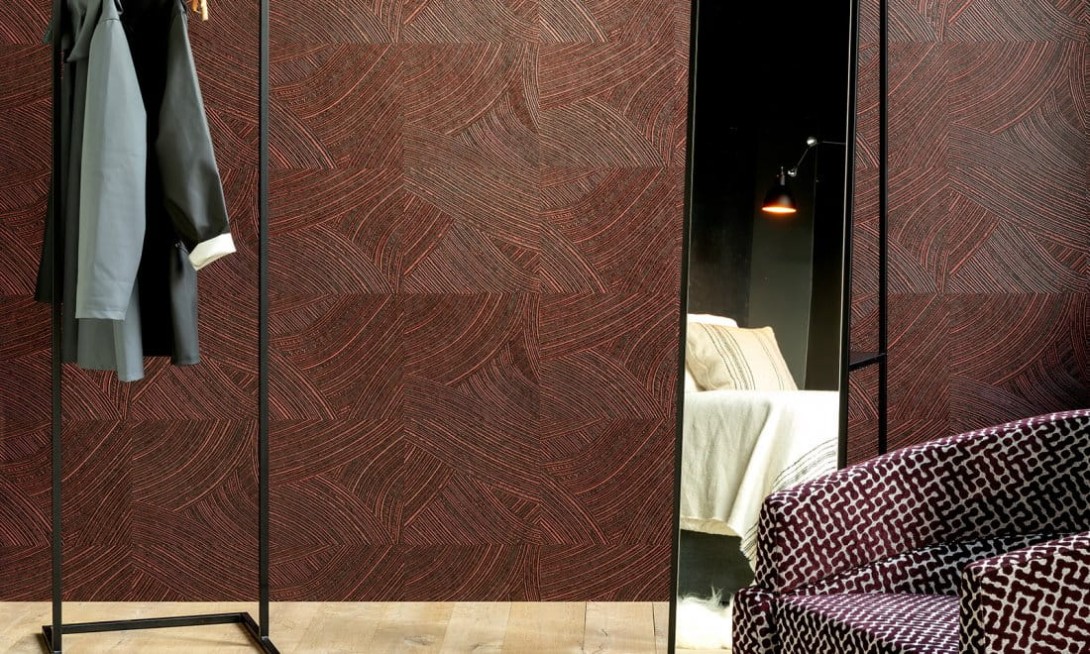 Arte 66000 Cameo Arado Warm Gold - tapeta w geometryczna w pociągnięcia pędzla