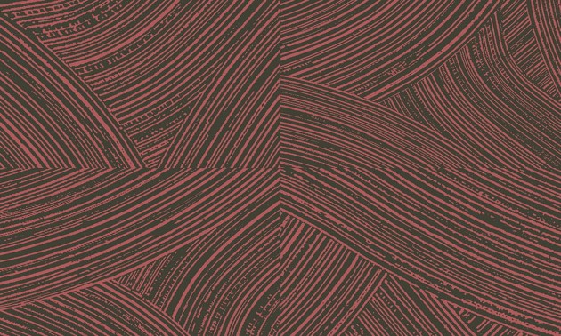 Arte 66001 Cameo Arado Rose Brown - tapeta w geometryczna w pociągnięcia pędzla