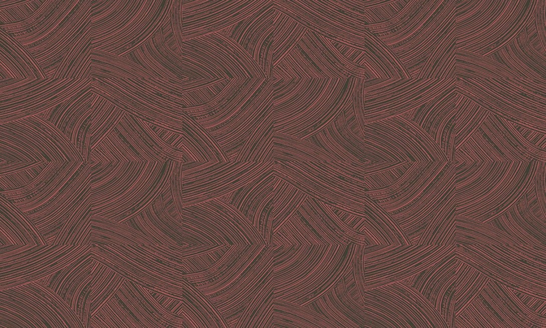 Arte 66001 Cameo Arado Rose Brown - tapeta w geometryczna w pociągnięcia pędzla
