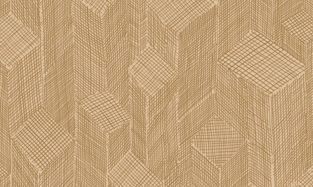 Arte 66012 Cameo Shibam Plaster Beige - tapeta w sizalowy patchwork