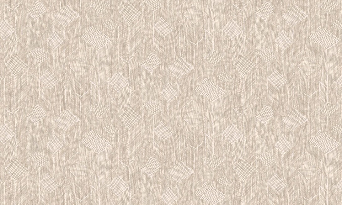 Arte 66013 Cameo Shibam Pale White - tapeta w sizalowy patchwork