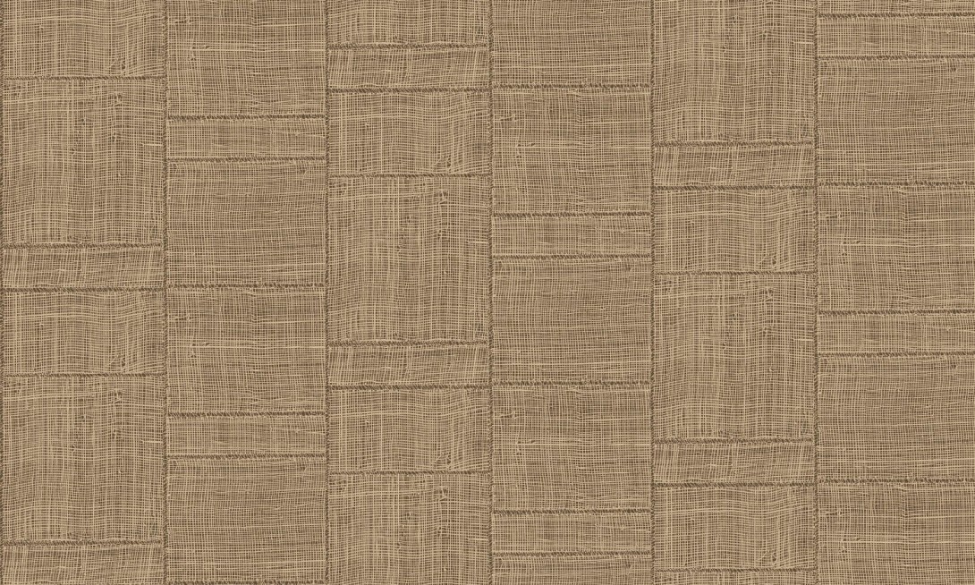 Arte 66060 Cameo Twine Straw - tapeta imitująca patchwork z rafii