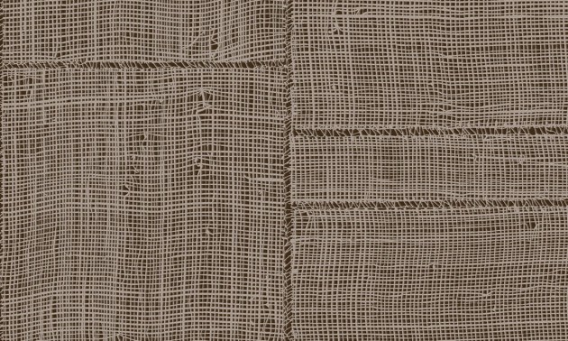 Arte 66061 Cameo Twine Warm Steel - tapeta imitująca patchwork z rafii