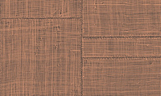 Arte 66064 Cameo Twine Ginger - tapeta imitująca patchwork z rafii