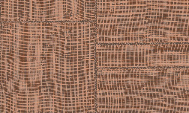 Arte 66064 Cameo Twine Ginger - tapeta imitująca patchwork z rafii