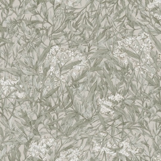 Sandberg 225-28 Kolonin Malin Sage Green - tapeta w dziki bez
