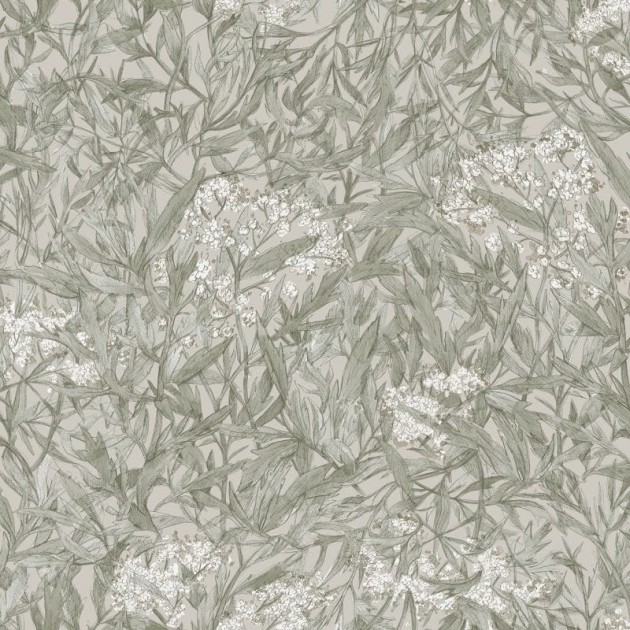 Sandberg 225-28 Kolonin Malin Sage Green - tapeta w dziki bez