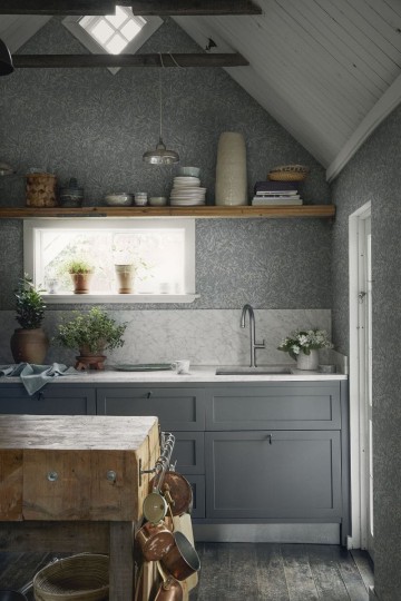 Sandberg 225-31 Kolonin Malin Mineral Grey - tapeta w dziki bez