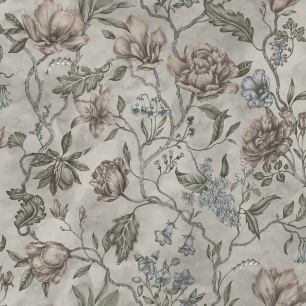 Sandberg 244-18 Kolonin Linda Clay - tapeta w kwiaty magnolii