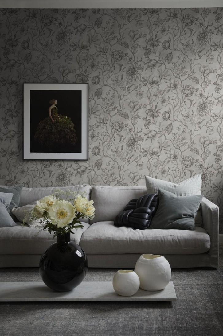 Sandberg 244-31 Kolonin Linda Sandstone - tapeta w kwiaty magnolii