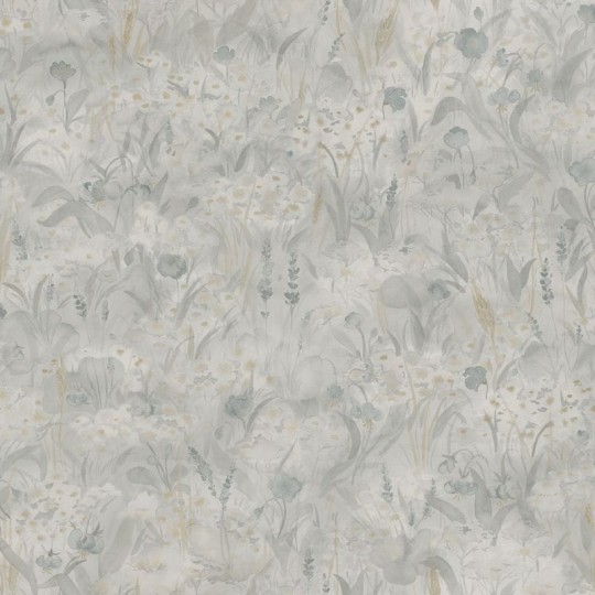 Sandberg 246-16 Kolonin Tove Misty Blue - tapeta akwarelowa łąka