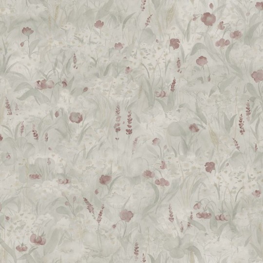 Sandberg 246-18 Kolonin Tove Sage Green - tapeta akwarelowa łąka