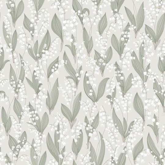 Sandberg 479-18 Kolonin Liljekonvalj Spring Green - tapeta w konwalie