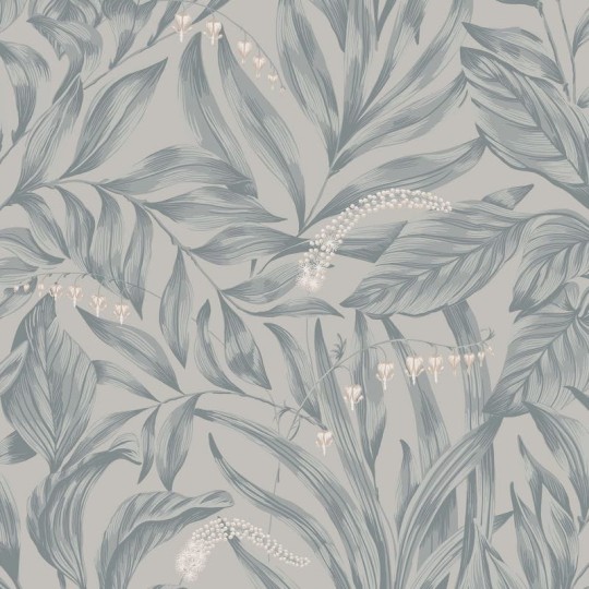 Sandberg 837-26 Kolonin Elin Misty Blue - tapeta w liście