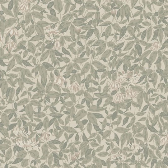 Sandberg 838-38 Kolonin Linnea Garden Green - tapeta z krzewem