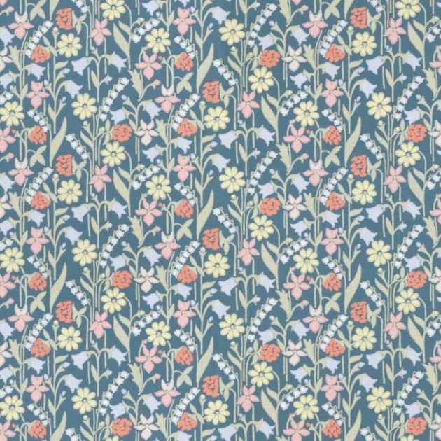 Tapeta Sandberg Signatur 417-77 Juniflora Dark Blue