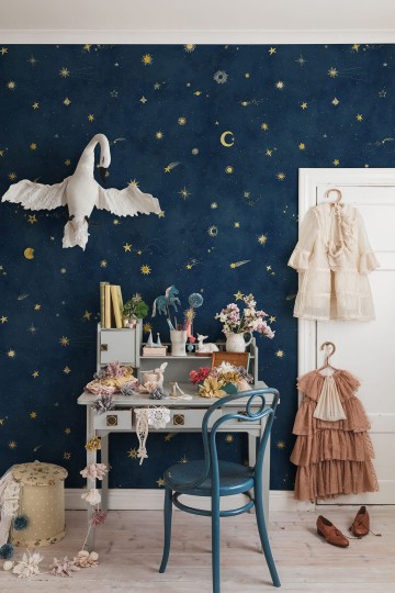 Sandberg 659-96 Lofstad Starry Sky Petrol - mural droga mleczna